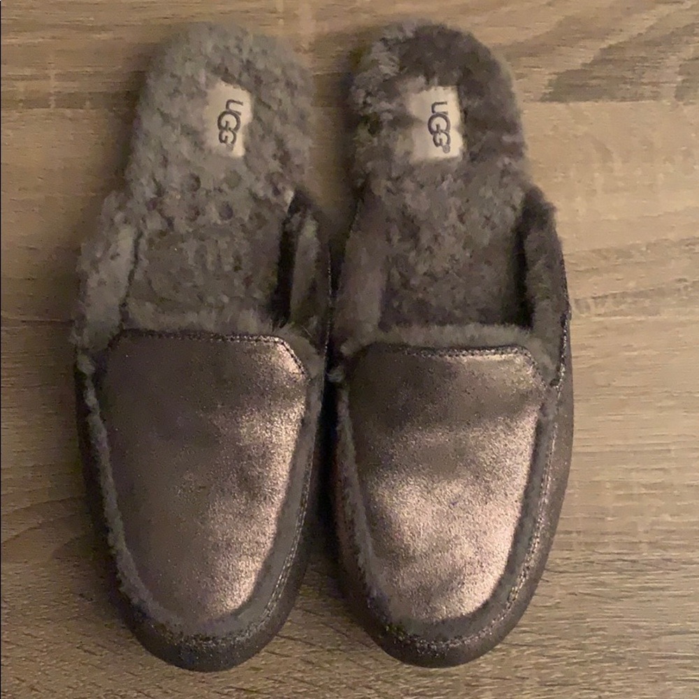 Silver Ugg Slippers - image 1